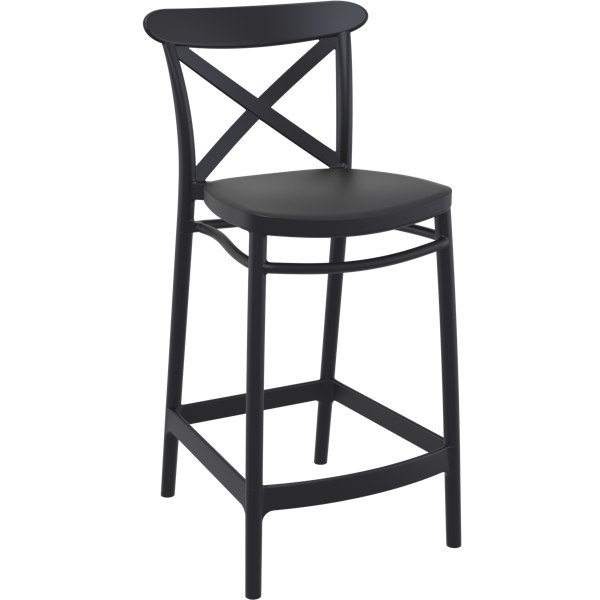 Cross Bar Stool 65cm (Counter Height)