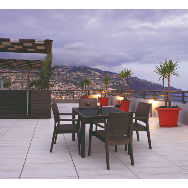 5 Piece Table Setting with Ibiza Arm Chair