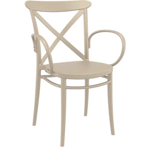 Cross XL Arm Chair - White