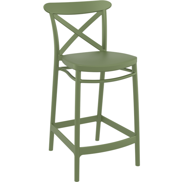 Cross Bar Stool 65cm (Counter Height)