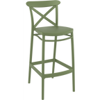 Cross Bar Stool 75cm (Dry Bar Height) - Anthracite