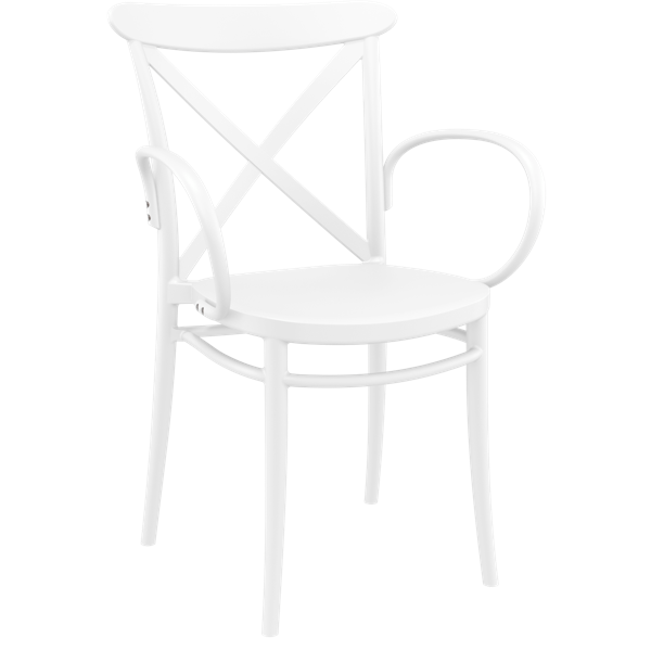 Cross XL Arm Chair - White