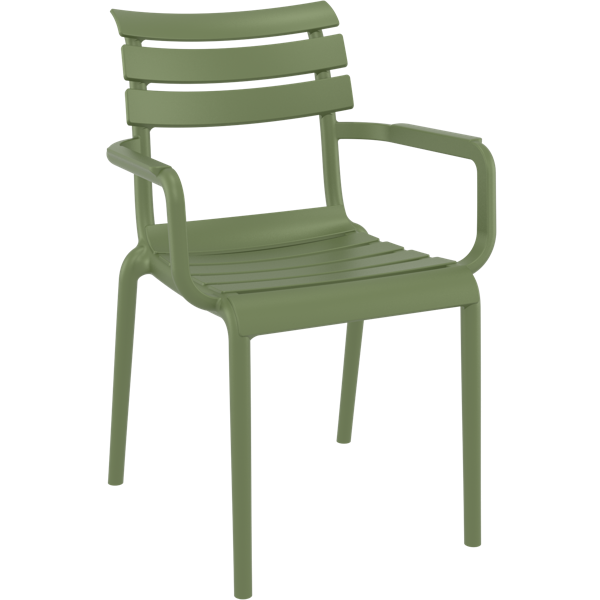 Paris Arm Chair Olive Green