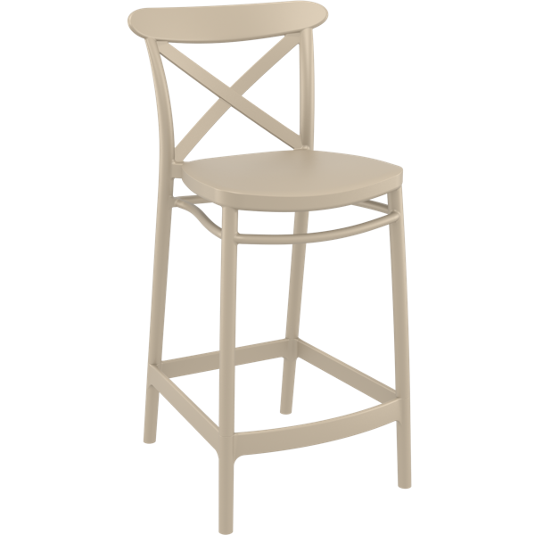 Cross Bar Stool 65cm (Counter Height)
