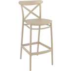 Cross Bar Stool 75cm (Dry Bar Height) - Anthracite
