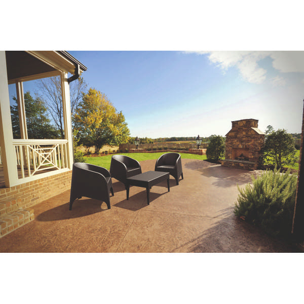 3 Seat Resin Rattan Outdoor Setting with Aruba Arm Chair