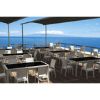 Tahiti Table/Florida Chair 6 Seat Package - White