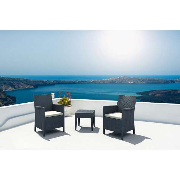 California Tub Chair with cushion/ Miami Side Table
