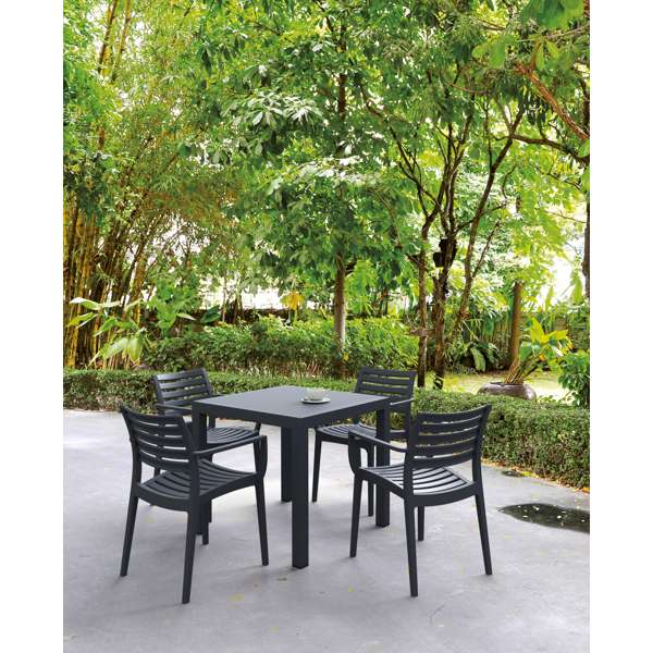 Ares 80 Table/ Artemis Chair 4 Seat Package - White
