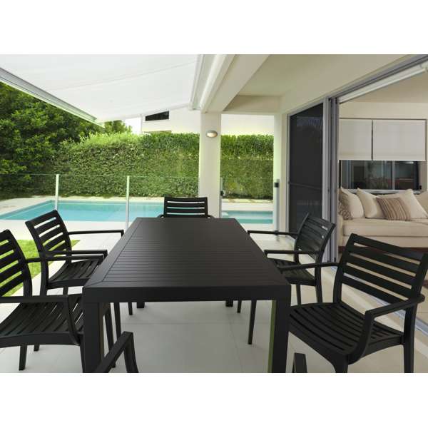 Ares 140 Table/Artemis Chair 6 Seat Package - White