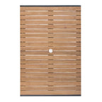 Bolero Steel & Acacia Table - 1200x800mm
