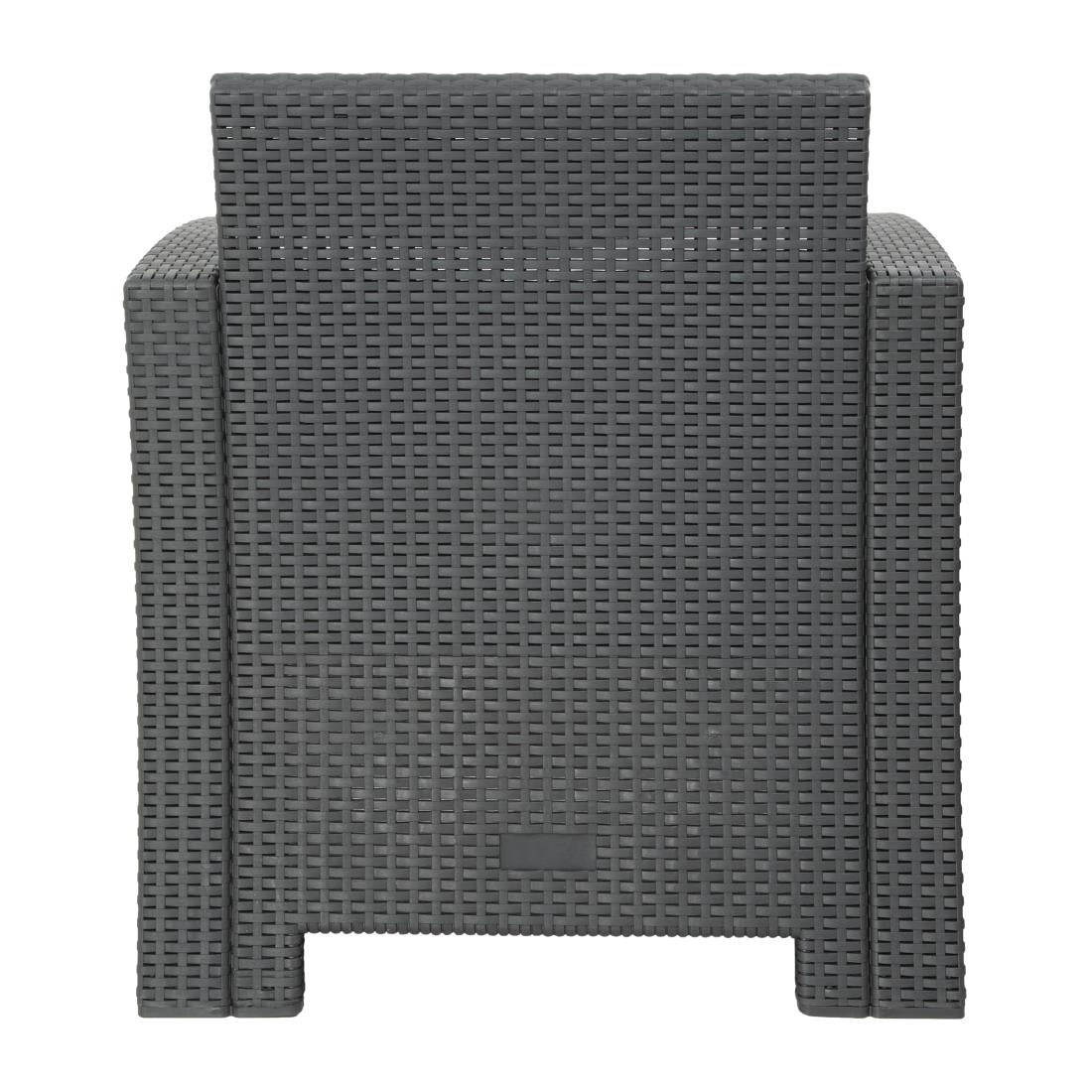 Bolero PP Wicker Armchair & Table Set