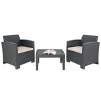 Bolero PP Wicker Armchair & Table Set