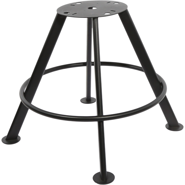 Gaming Stool 4 Leg Round Base - Black Gloss