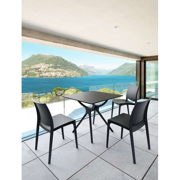 Air Outdoor Balcony Table Setting with 3 Chairs