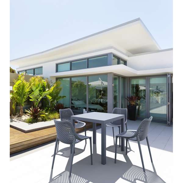 Ares 80 Table/ Air Chair 4 Seat Package - White