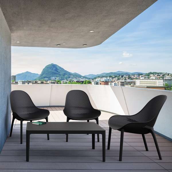Sky Lounge/Sky Lounge Table 3 Seat Package - White