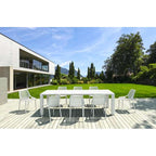 Vegas XL Table/Air Chair 8 Seat Package - Taupe