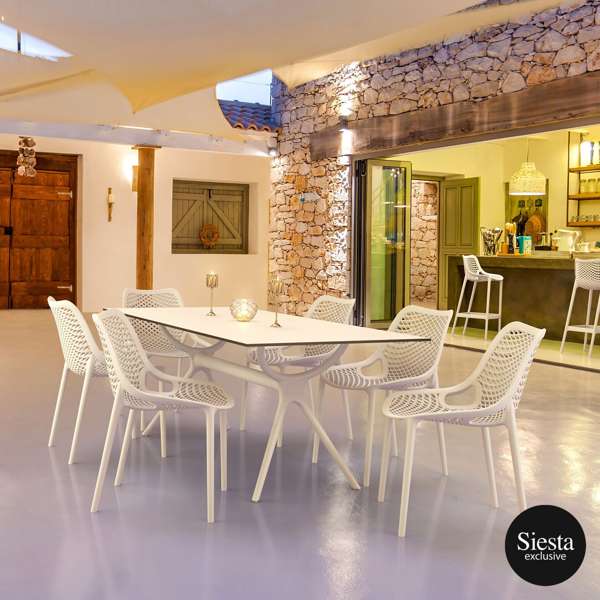 Outdoor Dining Setting with 6 Air Chair