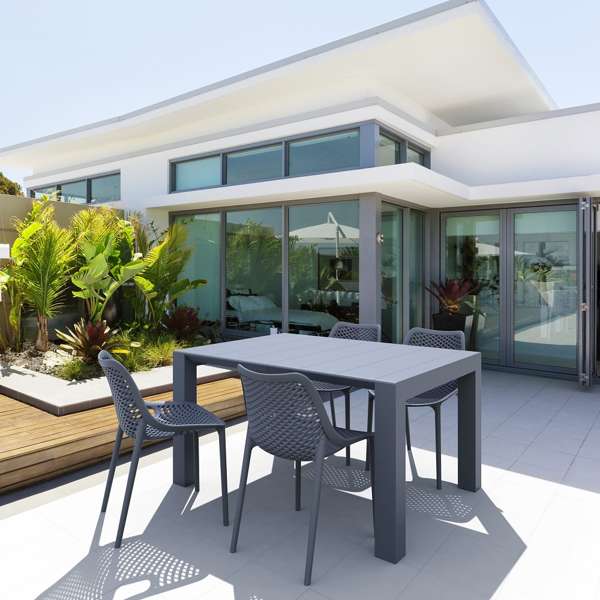 Vegas Table 4 Seater Outdoor Dining Setting with Air Chair
