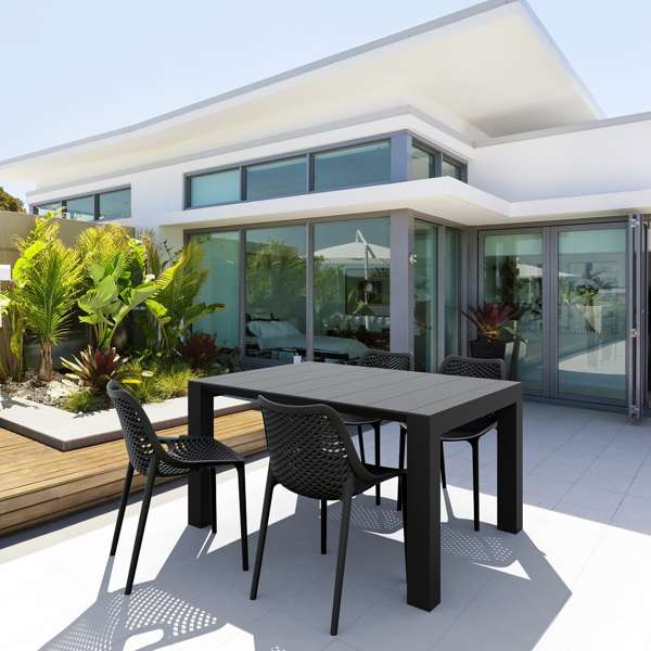 Vegas Table/Air Chair 4 Seat Package - White