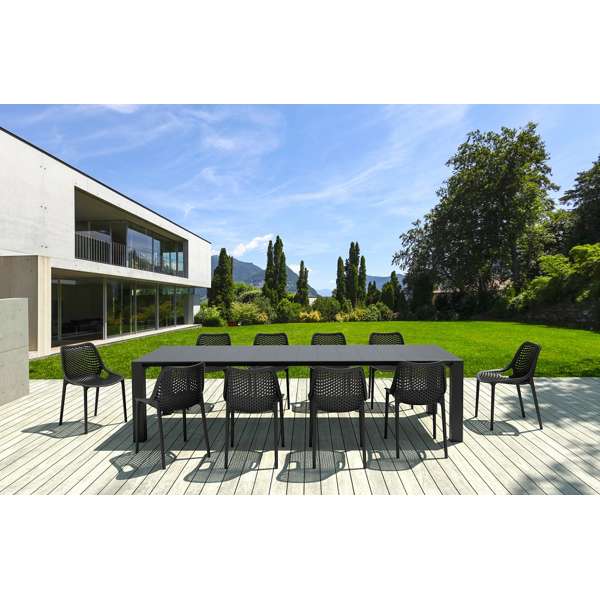 Vegas XL Table/Air Chair 10 Seat Package - White