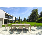 Vegas XL Table/Air Chair 8 Seat Package - Taupe