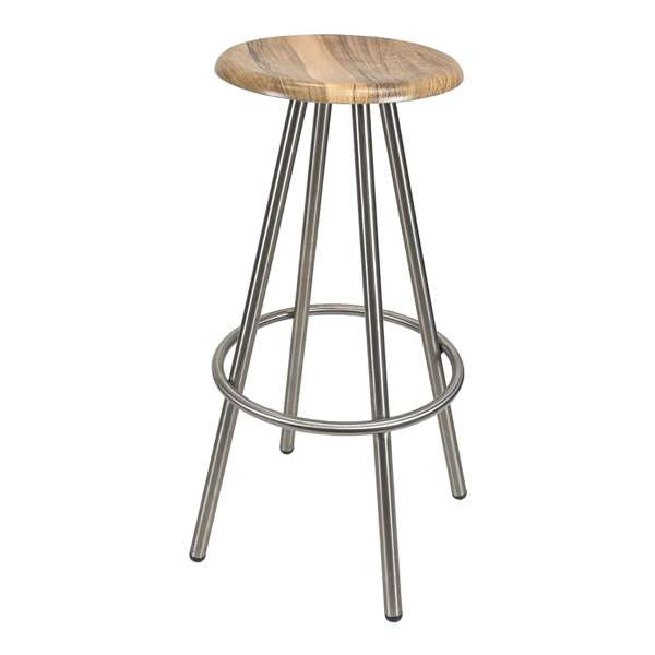 Cruza Stainless Steel Stool with Stool Top