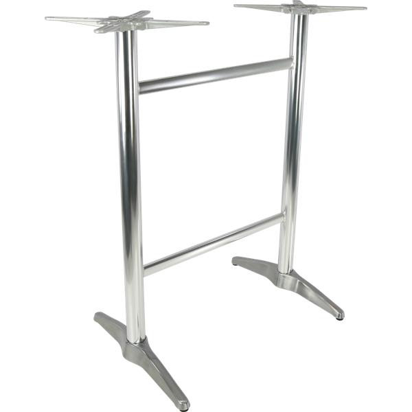 Astoria Aluminium Twin BAR Table Base - For 1200x800 tops