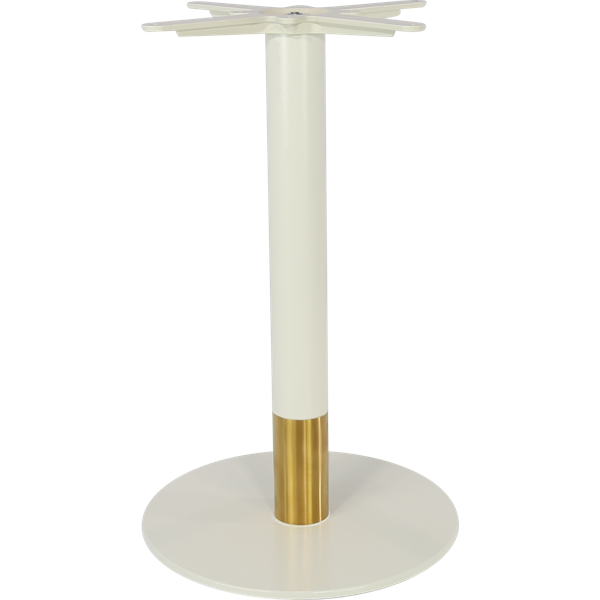 Disco Table Base 450DIA - Two Tone - White/Gold