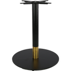 Disco Table Base 600DIA - Two Tone - White/Gold