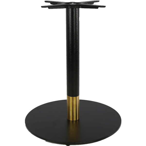Disco Table Base 600DIA - Two Tone - White/Gold