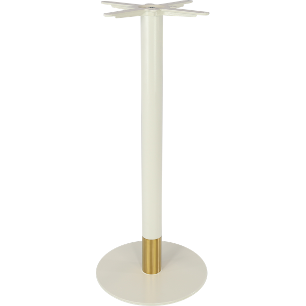 Disco Bar Table Base 450DIA - Two Tone - White/Gold