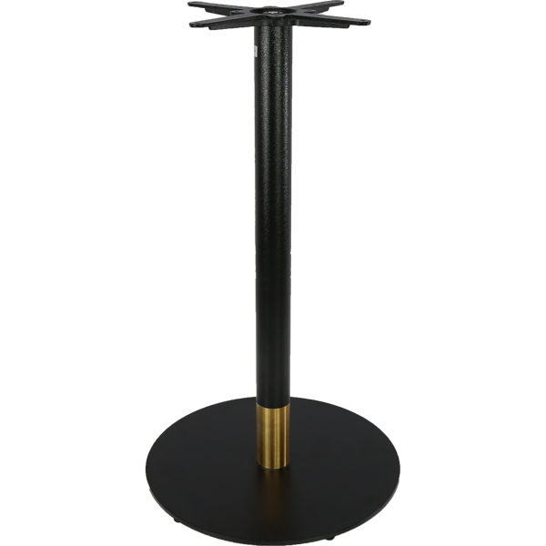 Disco Bar Table Base 600DIA - Two Tone - White/Gold
