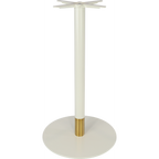 Disco Bar Table Base 600DIA - Two Tone - White/Gold