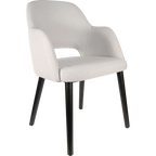 Sorbet Chair - Trojan Oak Legs/Anthracite Vinyl
