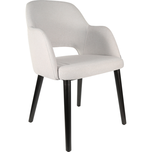 Sorbet Chair - Trojan Oak Legs/Anthracite Vinyl