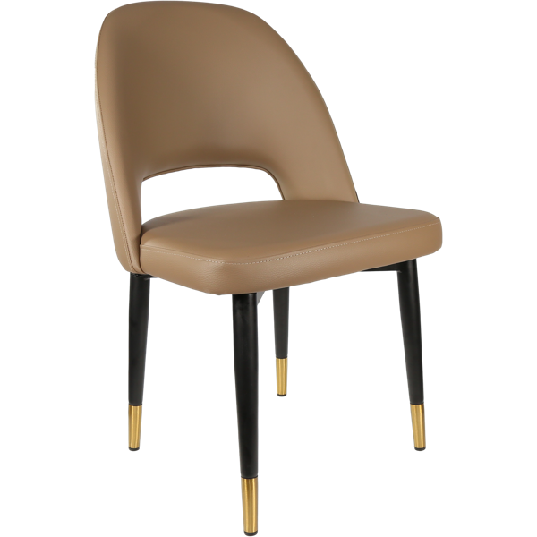 Semifreddo Chair - Black Metal 450h Legs/Denim Velvet