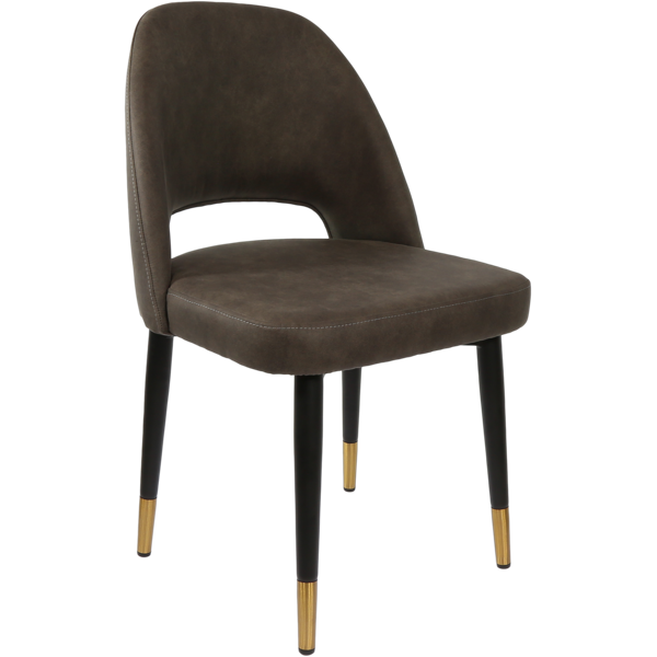 Semifreddo Chair - Black Metal 450h Legs/Denim Velvet