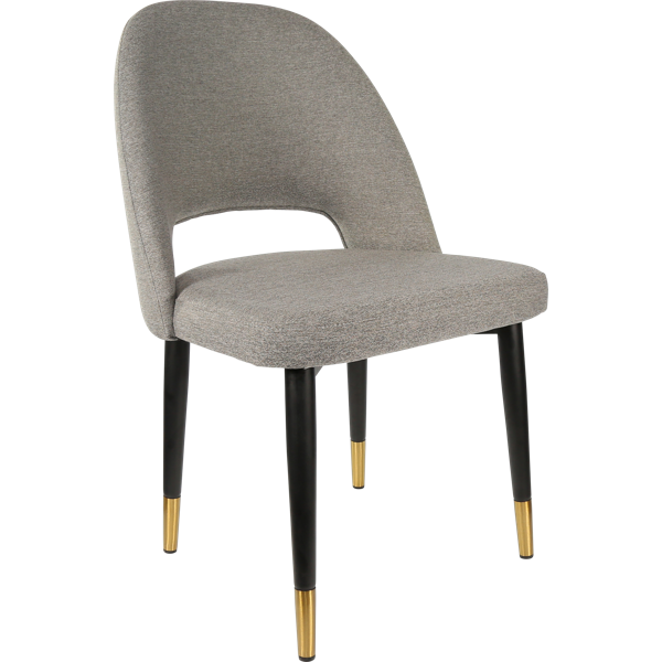 Semifreddo Chair - Black Metal 450h Legs/Denim Velvet