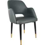 Sorbet Chair with Black Metal 450h Legs