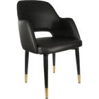 Sorbet Chair with Black Metal 450h Legs