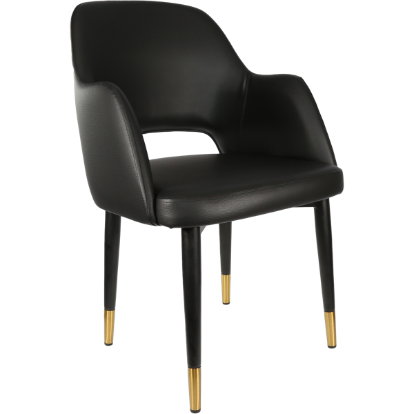 Sorbet Chair with Black Metal 450h Legs