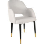 Sorbet Chair with Black Metal 450h Legs