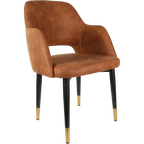 Sorbet Chair with Black Metal 450h Legs