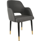 Sorbet Chair with Black Metal 450h Legs