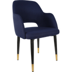 Sorbet Chair with Black Metal 450h Legs