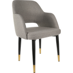 Sorbet Chair with Black Metal 450h Legs