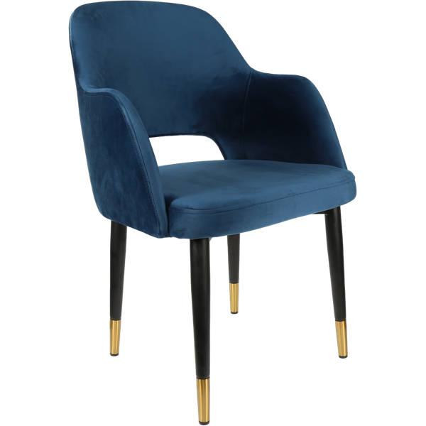 Sorbet Chair with Black Metal 450h Legs
