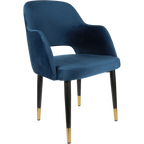 Sorbet Chair with Black Metal 450h Legs